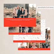 "Keepin' It Real" - Holiday Cards in Poinsettia by Up Up Creative - Back of Card Options
