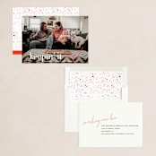 "Keepin' It Real" - Holiday Cards in Poinsettia by Up Up Creative - Assembled