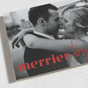 "we're merrier together" - Holiday Cards in Holly by Lisa Assenmacher - Detail