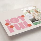 "pop joy" - Holiday Cards in Candied Grapefruit by Lori Wemple - Detail
