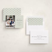 "Charming Stripe" - Holiday Cards in Juniper by Olivia Raufman - Assembled