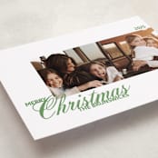 "Duplicity" - Holiday Cards in Mint by Inkblot Design - Detail