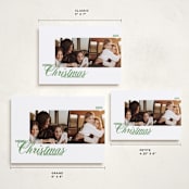 "Duplicity" - Holiday Cards in Mint by Inkblot Design - Formats Available