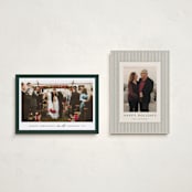 "Colored Edge" - Holiday Cards in Hunter by Jennifer Postorino - Photo Orientation Options