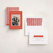 "Delightful" - Holiday Cards in Maraschino by Pixel and Hank - Assembled