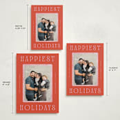 "Delightful" - Holiday Cards in Maraschino by Pixel and Hank - Formats Available