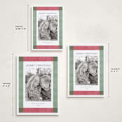 "Holiday Rainbow" - Holiday Cards in Crimson Green by Chris Griffith - Formats Available