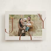 "Joy Border" - Holiday Cards in Cookie Dough by Brianne Larsen - Front