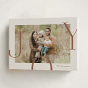 "Joy Border" - Holiday Cards in Cookie Dough by Brianne Larsen - Folded Card