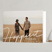 "happiest written" - Holiday Cards in Frost by Summer Winkelman - Folded Card