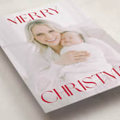 "merry" - Holiday Cards in Poinsettia by Angela Thompson - Detail