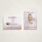 "merry" - Holiday Cards in Poinsettia by Angela Thompson - Photo Orientation Options