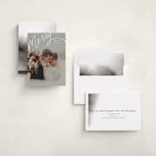 "Merry Hand Lettered Script" - Holiday Cards in Wedding Cake by Becky Nimoy - Assembled
