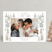 "Pick Your Tree" - Holiday Cards in Snowflake by Petra Kern - Front