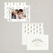 "Pick Your Tree" - Holiday Cards in Snowflake by Petra Kern - Assembled
