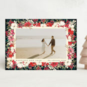 "abundant frame" - Holiday Cards in Fuchsia by Phrosné Barwood - Front