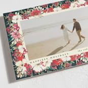 "abundant frame" - Holiday Cards in Fuchsia by Phrosné Barwood - Detail