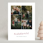 "A Merry Bunch" - Holiday Cards in Holly Berry by Jessica Corliss - Front