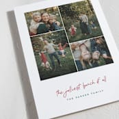 "A Merry Bunch" - Holiday Cards in Holly Berry by Jessica Corliss - Detail