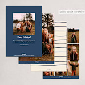 "Merry Days" - Holiday Cards in Chambray by Julie Murray - Back of Card Options