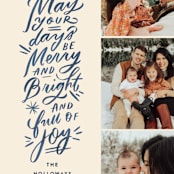 "Merry Days" - Holiday Cards in Chambray by Julie Murray - Detail