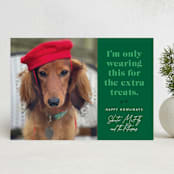 "For the Treats" - Holiday Cards in Emerald by 2birdstone - Front
