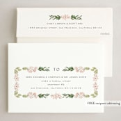 "Botanical Arch" - Holiday Cards in Coal by Leah Bisch - FREE Recipient Addressing