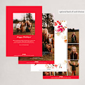 "Holiday Meadow" - Holiday Cards in Carnation by Grace Kreinbrink - Back of Card Options