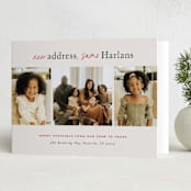 "new address" - Holiday Cards in Taupe by Sara Hicks Malone - Folded Card