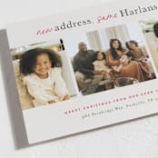 "new address" - Holiday Cards in Taupe by Sara Hicks Malone - Detail
