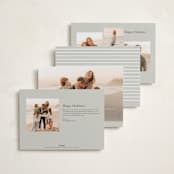 "merry" - Holiday Cards in Snowflake by Angela Thompson - Back of Card Options