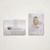 "merry" - Holiday Cards in Snowflake by Angela Thompson - Photo Orientation Options
