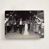 "classicly scripted" - Holiday Cards in Citron by Ellen Schlegelmilch - Front
