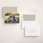 "Strand" - Holiday Cards in Cotton by Amy Kross - Assembled