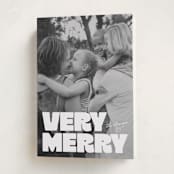 "Very Bold" - Holiday Cards in Snowflake by Jessie Steury - Folded Card