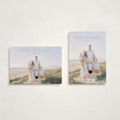 "Seabreeze" - Holiday Cards in Powder Blue by Erin L. Wilson - Photo Orientation Options