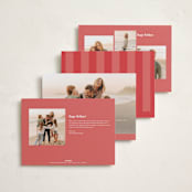 "Carper" - Holiday Cards in Snow by Tamara Hilje - Back of Card Options