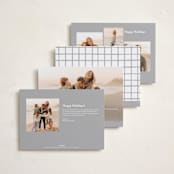 "Notes" - Holiday Cards in Snow by AK Graphics - Back of Card Options