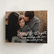 "Notes" - Holiday Cards in Snow by AK Graphics - Folded Card