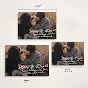"Notes" - Holiday Cards in Snow by AK Graphics - Formats Available