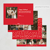 "Hit Different" - Holiday Cards in Santa Suit by J. Dario Design Co. - Back of Card Options
