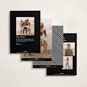 "Christmas Card" - Holiday Cards in Snowcap by Pixel and Hank - Back of Card Options