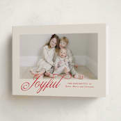 "Mina" - Holiday Cards in Berry by Pati Cascino - Folded Card