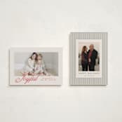 "Mina" - Holiday Cards in Berry by Pati Cascino - Photo Orientation Options