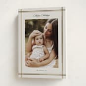 "Elegant overlap" - Holiday Cards in Golden by Stacey Meacham - Folded Card
