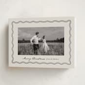 "Wavy Vintage" - Holiday Cards in Eggnog by Brianne Larsen - Folded Card