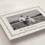 "Wavy Vintage" - Holiday Cards in Eggnog by Brianne Larsen - Detail
