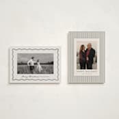 "Wavy Vintage" - Holiday Cards in Eggnog by Brianne Larsen - Photo Orientation Options