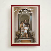 "Vintage photo card" - Holiday Cards in Berry by Maja Cunningham - Front