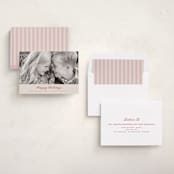 "Simple Scalloped Edge" - Holiday Cards in Berry by Kelly Schmidt - Assembled